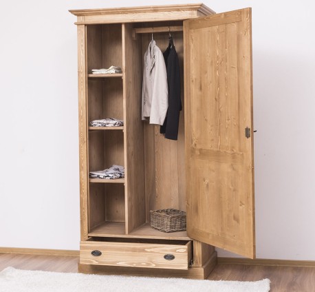 Dulap cu 1 usa si 1 sertar de la Rustic Butique - PS293 - Culoare_P001 - CERUIT