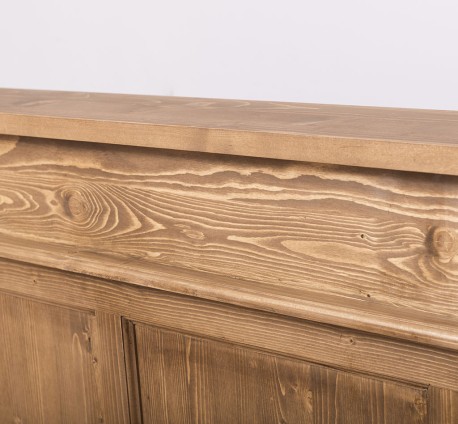 Bar cu 4 sertare, 4 compartimente deschise de la Rustic Butique PS578 - Culoare_P001 - CERUIT