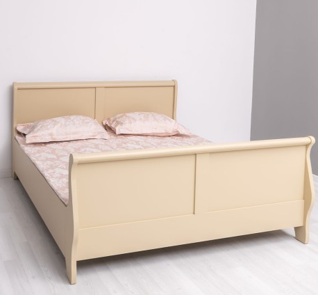 Pat cu 2 sertare, tip printesa 140x200cm de la Rustic Butique PS61 - Culoare_P032 - VOPSIT