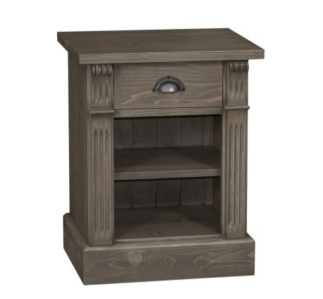 Noptiera cu 1 sertar si 1 polita, Colectia Directoire de la Rustic Butique PS428 - Culoare_P057 - PERIAT USOR