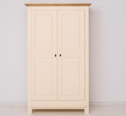 Dulap cu 2 usi de la Rustic Butique PS69 - Culoare Corp_P025 - Culoare Cornisa_P002 - DUBLU COLOR