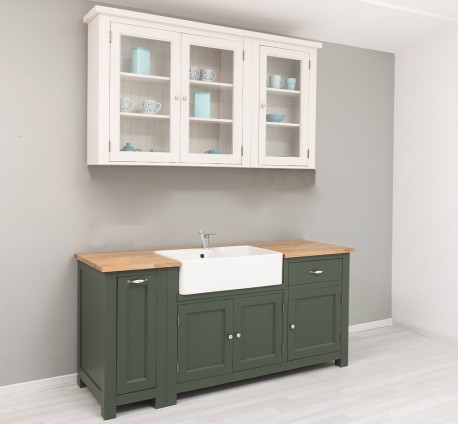 Bucatarie cu blat stejar - Culoare Top_P061 - Culoare Corp Inferior_P115 - Culoare Corp Superior_P015 - TRIPLU COLOR de la Rustic Butique OUTSET5 - Culoare Top_P061 - Culoare Corp Inferior_P115 - Culoare Corp Superior_P015 - TRIPLU COLOR