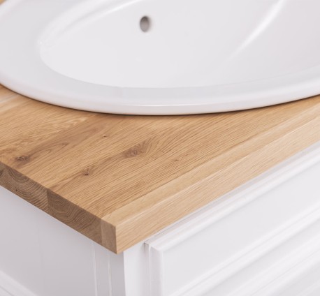 Dulap baie pentru 2 lavoare, ornamentat - lavoarele nu sunt incluse in pret PS4001-TopOak